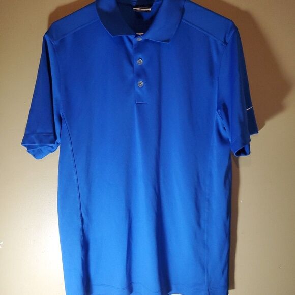 Nike Other - Nike Medium Polo Shirt Mens Blue Dri-FIT Short Sleeve Golf Athletic Sportswear